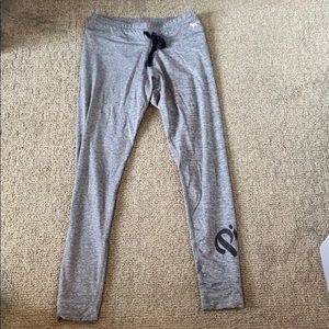 Pink Drawstring Leggings